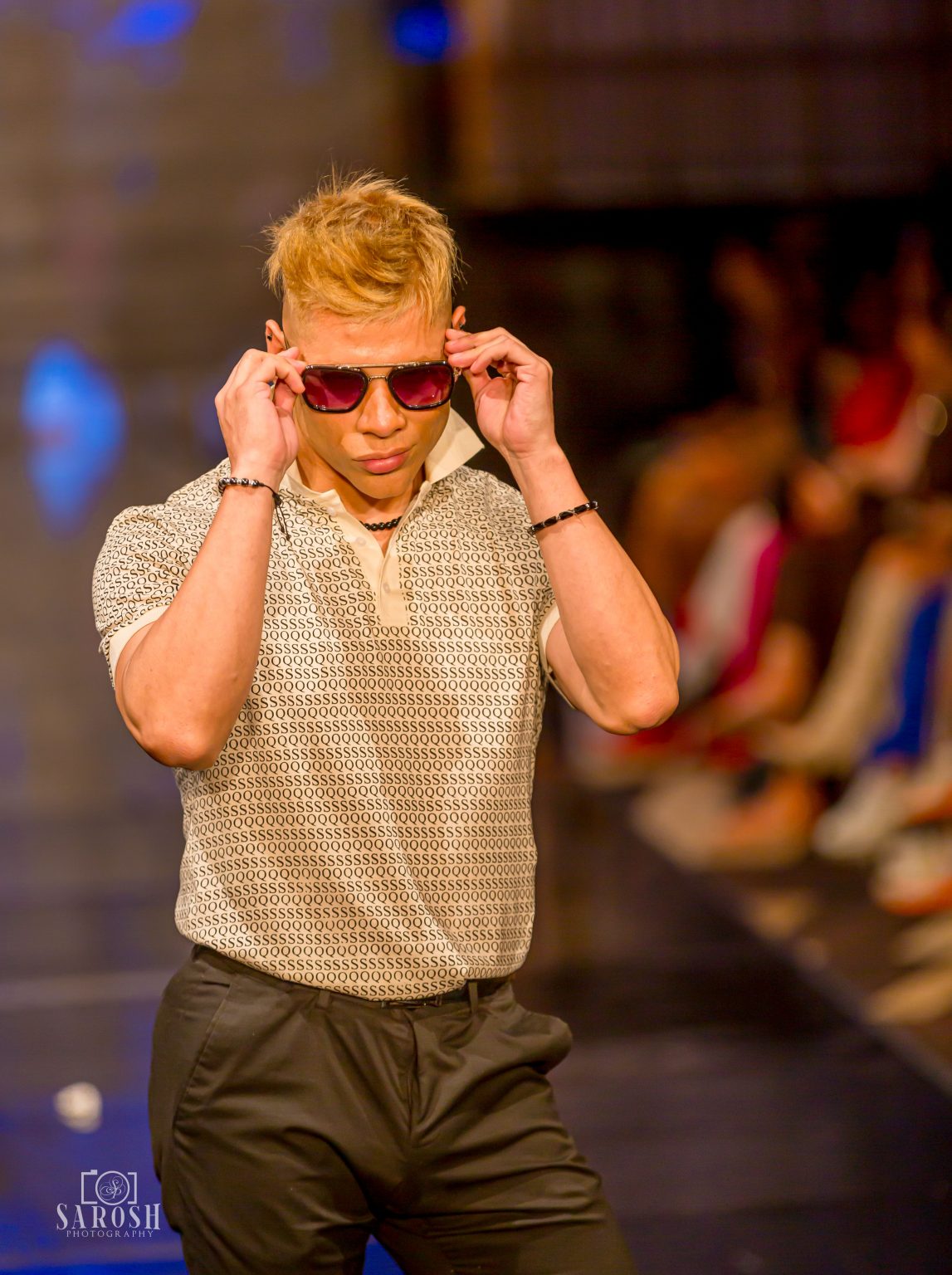 SQ MONOGRAM 100% COTTON POLO SHIRT