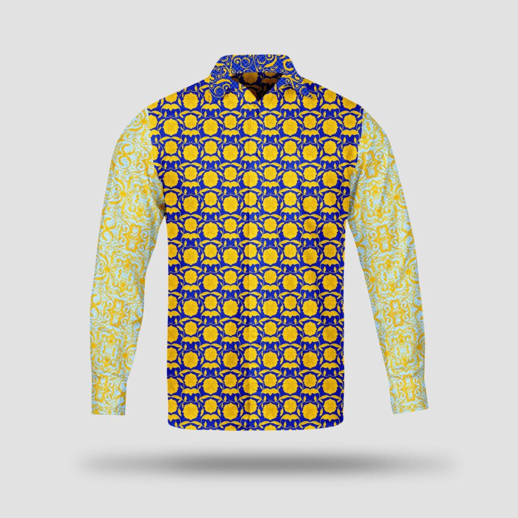 KING AKBAR LONG-SLEEVED 100% SILK SHIRT
