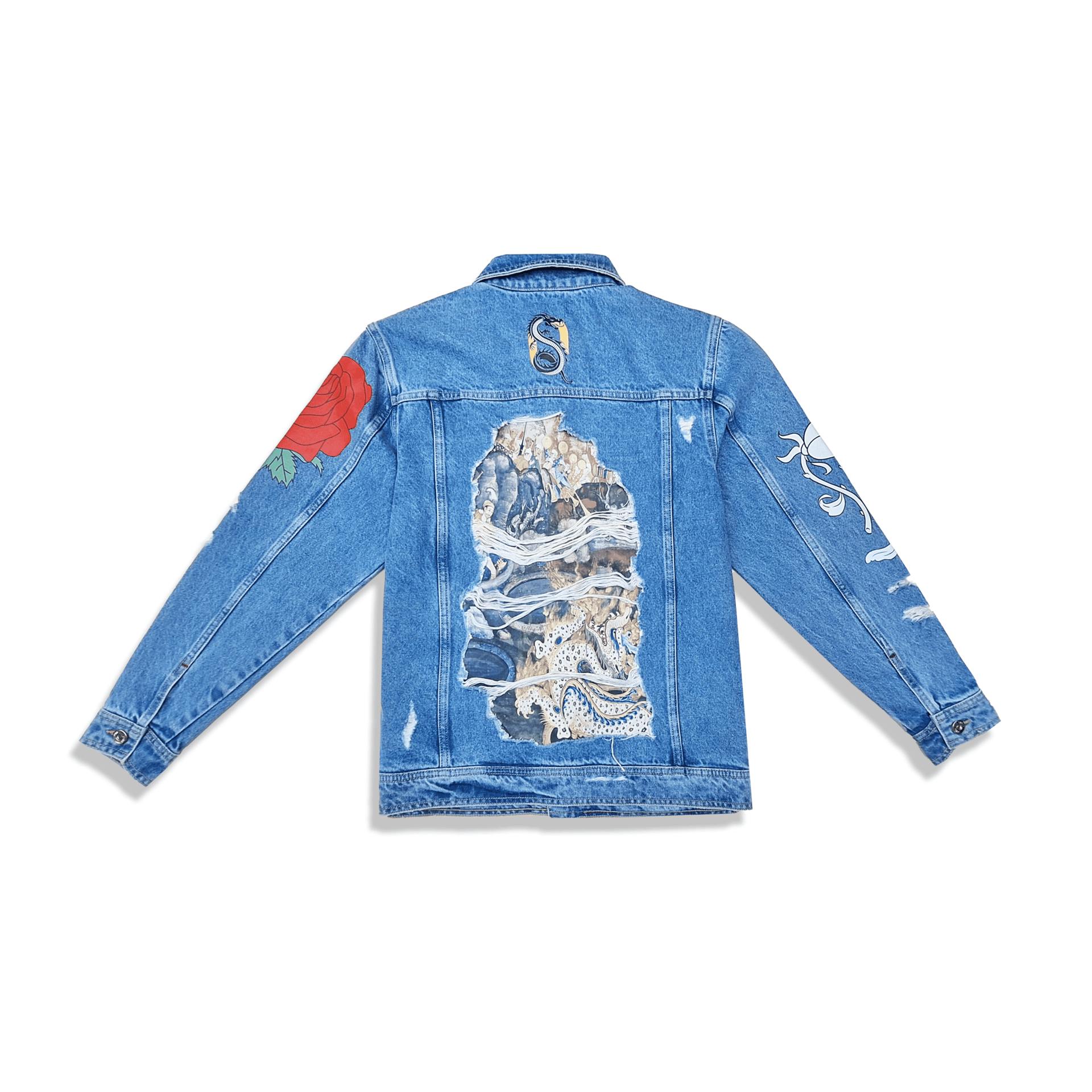 Rose of the Dragon Denim Jacket – saheelqureshi